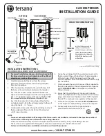 Tersano SAO Installation Manual preview