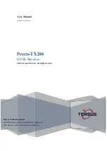 TERSUS PRECIS-TX204 User Manual предпросмотр