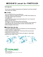 Предварительный просмотр 2 страницы Terumo MEDISAFE Instructions For Use