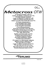 Предварительный просмотр 1 страницы Terumo Metacross OTW Manual