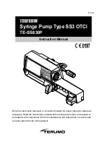 Terumo TERUFUSION TE-SS830P Instruction Manual предпросмотр