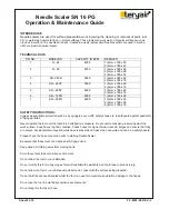 Предварительный просмотр 4 страницы Teryair SN 16 PG Operation & Maintenance Manual