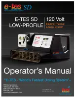 Preview for 1 page of TES E-TES SD Operator'S Manual