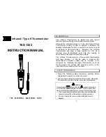 Предварительный просмотр 1 страницы TES TES-1322 Instruction Manual