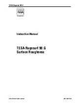 Preview for 79 page of TESA HEXAGON RUGOSURF 90G Instruction Manual