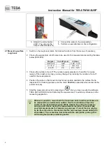 Предварительный просмотр 8 страницы TESA TWIN-SURF Instruction Manual