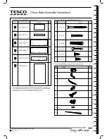 Preview for 5 page of Tesco 129-2076 - BEECH Assembly Instructions Manual