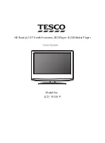 Preview for 1 page of Tesco 19-230 User Manual