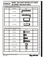 Preview for 9 page of Tesco 269-1717 Assembly Instructions Manual