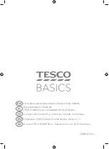 Предварительный просмотр 24 страницы Tesco Basics TBHB14 User Manual