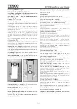 Tesco DF09 User Manual preview