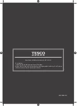 Preview for 12 page of Tesco DF19 User Manual