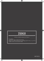 Preview for 8 page of Tesco HB19 User Manual