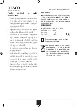 Preview for 26 page of Tesco HBS14BG User Manual