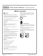 Preview for 8 page of Tesco KENNY Instructions Manual