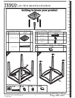 Preview for 4 page of Tesco Loire Stool Assembly Instructions