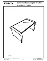 Tesco Marrakech Assembly Instructions Manual preview