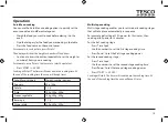 Предварительный просмотр 17 страницы Tesco MD1720 User Manual