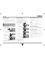 Preview for 9 page of Tesco MG2011 User Manual