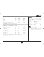 Preview for 11 page of Tesco MG2011 User Manual