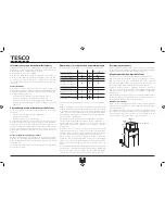 Preview for 14 page of Tesco MG2011 User Manual