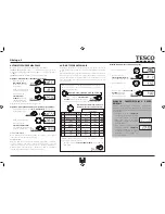 Preview for 17 page of Tesco MG2011 User Manual