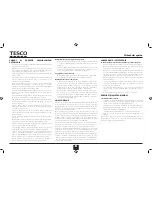 Preview for 20 page of Tesco MG2011 User Manual