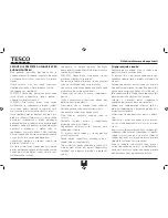 Preview for 22 page of Tesco MG2011 User Manual