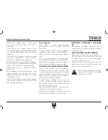 Preview for 23 page of Tesco MG2011 User Manual