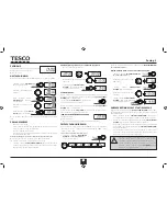 Preview for 26 page of Tesco MG2011 User Manual