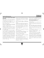 Предварительный просмотр 3 страницы Tesco MGW13 User Manual