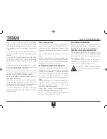 Предварительный просмотр 4 страницы Tesco MGW13 User Manual