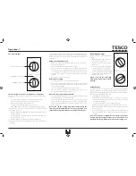 Предварительный просмотр 7 страницы Tesco MGW13 User Manual