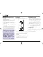 Предварительный просмотр 18 страницы Tesco MGW13 User Manual