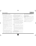 Предварительный просмотр 19 страницы Tesco MGW13 User Manual