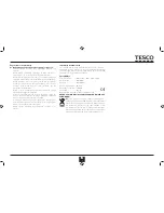 Предварительный просмотр 21 страницы Tesco MGW13 User Manual