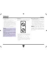 Предварительный просмотр 38 страницы Tesco MGW13 User Manual