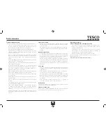 Предварительный просмотр 49 страницы Tesco MGW13 User Manual