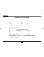 Предварительный просмотр 50 страницы Tesco MGW13 User Manual