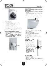 Preview for 6 page of Tesco PF1614W User Manual