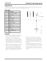 Предварительный просмотр 2 страницы Tesco PF16GM User Manual