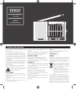 Preview for 1 page of Tesco RAD108 User Manual