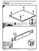 Preview for 10 page of Tesco Smith 2 Drawer Bedside Assembly Instructions Manual