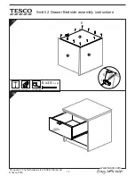 Preview for 14 page of Tesco Smith 2 Drawer Bedside Assembly Instructions Manual