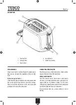 Preview for 4 page of Tesco TB2T14 User Manual