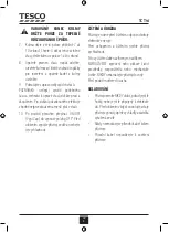 Preview for 18 page of Tesco TCT14 User Manual