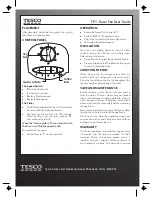 Preview for 4 page of Tesco TF11 User Manual