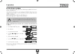 Предварительный просмотр 11 страницы Tesco TFMT2012 User Manual