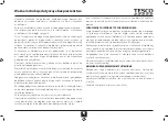 Предварительный просмотр 19 страницы Tesco TFMT2012 User Manual