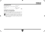 Предварительный просмотр 33 страницы Tesco TFMT2012 User Manual